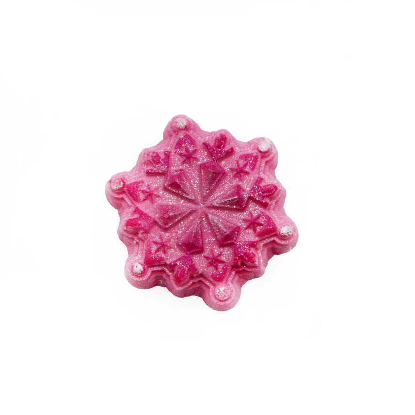 Bath Bomb - Pink Snowflake