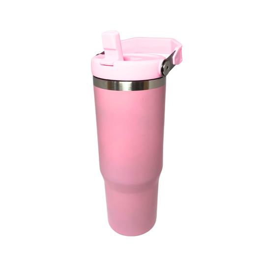 FLIP STRAW TUMBLER - LIGHT PINK