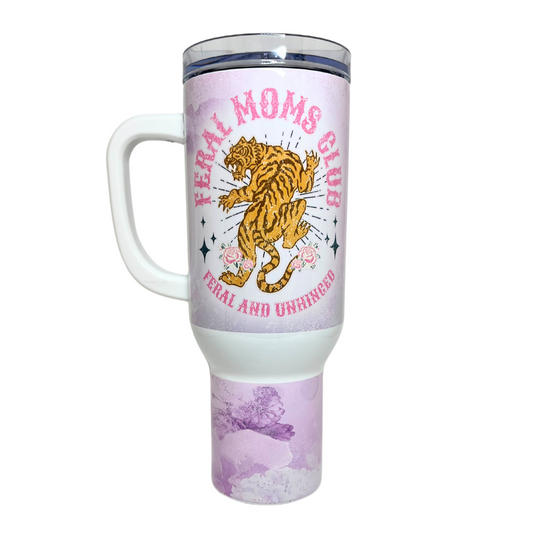 40 OZ TUMBLER - FERAL MOMS CLUB