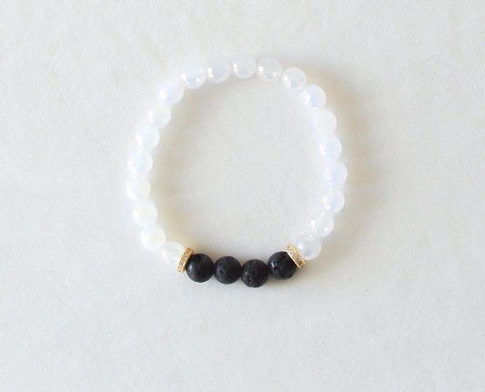 LUX Infused Bracelet - Manifest (White Agate)