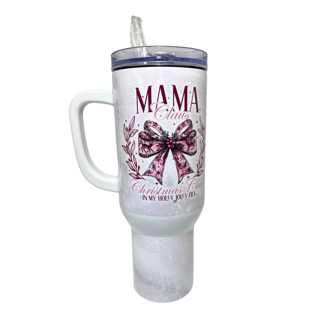 40 OZ TUMBLER - MAMA CLAUS