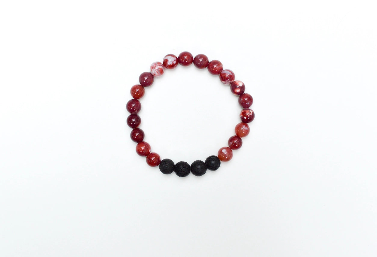 Infused Bracelet - Empower (Fire Agate)