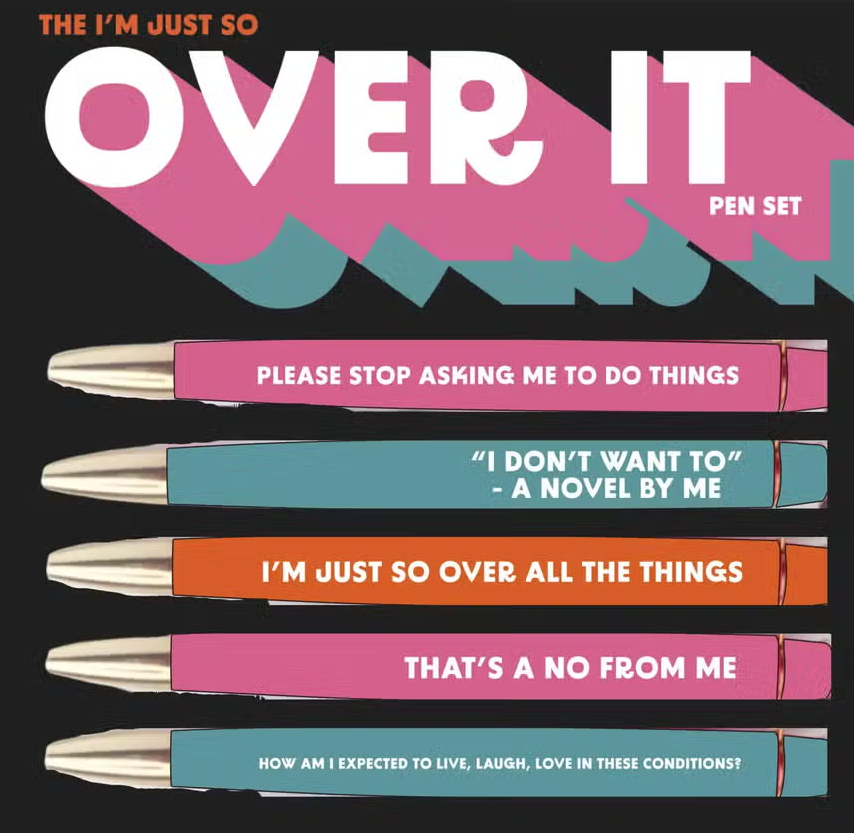 Pen Set - Over it