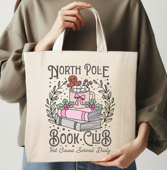 NORTH POLE BOOK CLUB - TOTE