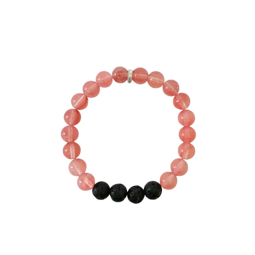 Infused Bracelet - Clarity (Cherry Quartz)