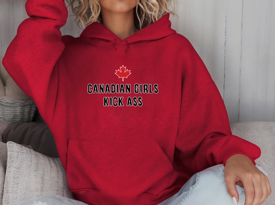 CANADIAN GIRLS KICK ASS - HOODIE