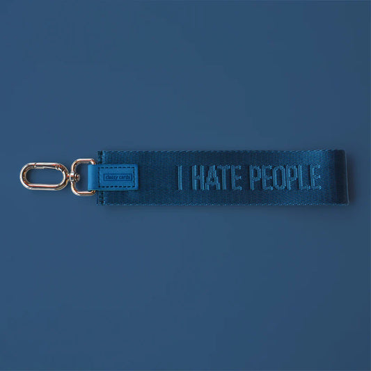 I Hate People - Wristlet Keychain