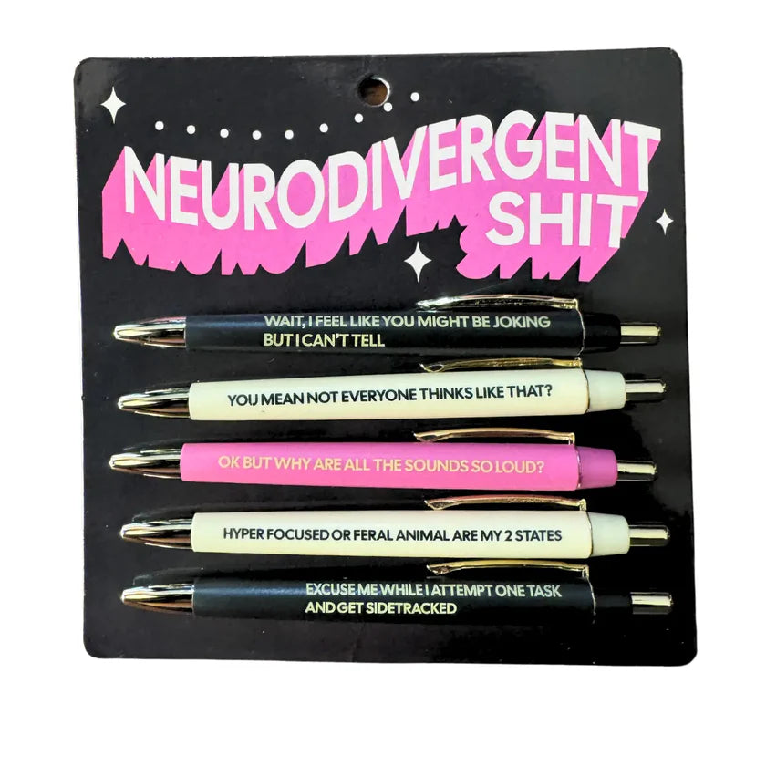 Sassy Pen Set - Neurodivergent Shit