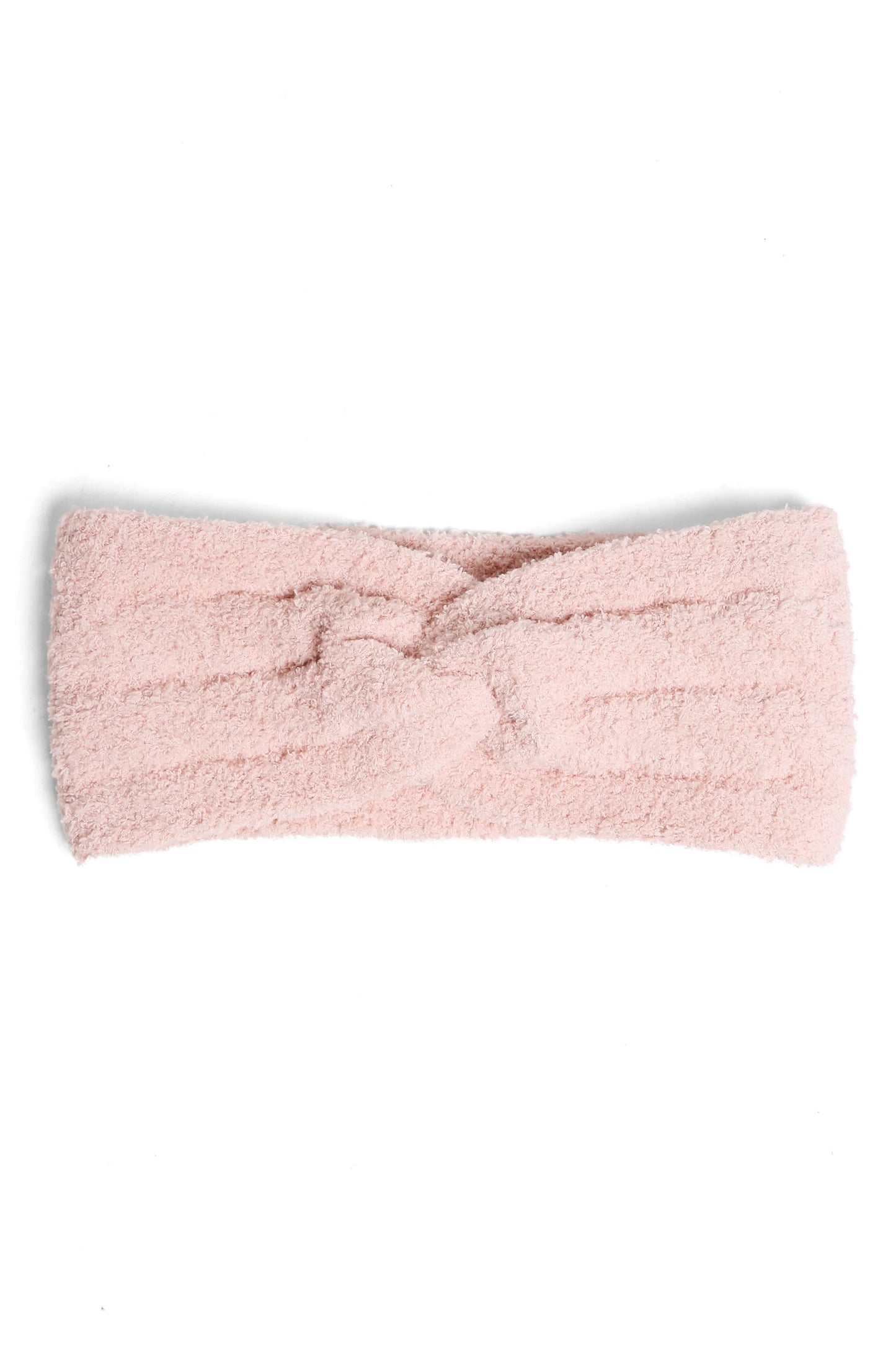 Ribbed Soft Twist Knot Headband - Pink