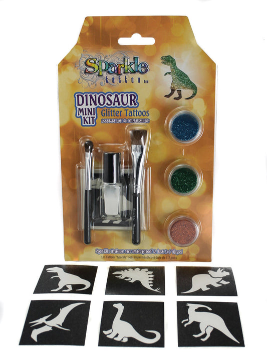 Glitter Tattoo Mini Kit - Dinosaur