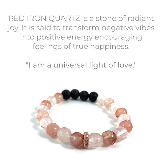 Infused Bracelet - Uplift (Red Iron Quartz)